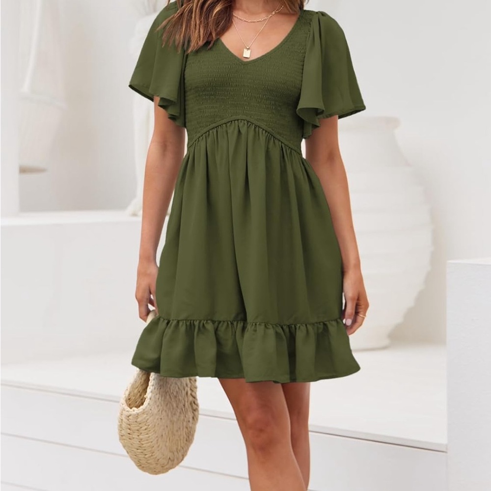 Army green XL (size 16) dress. Never worn.